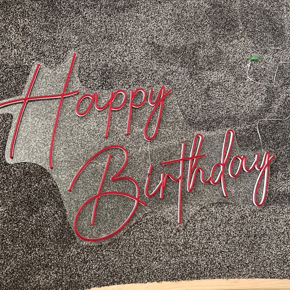 "Happy Birthday" LED SIGN (RED COLOR) - Picture 2 of 2